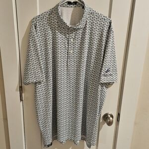 Turtleson Performance Polo Shirt - Turtles AOP Gunters Landing Golf Course - XL